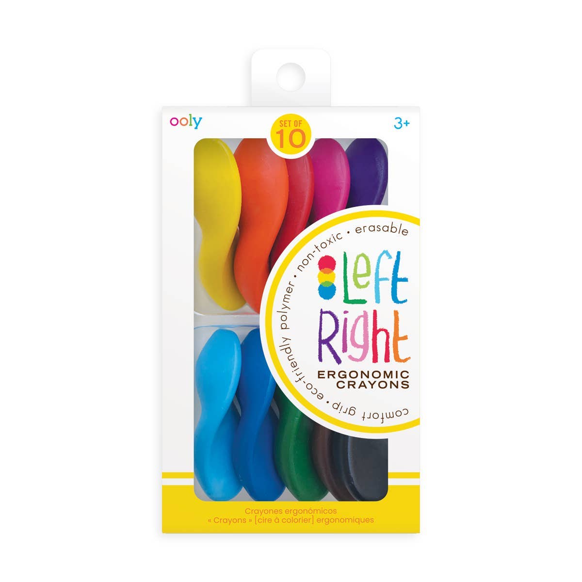 Left Right: Ergonomic Crayons (Set of 10)