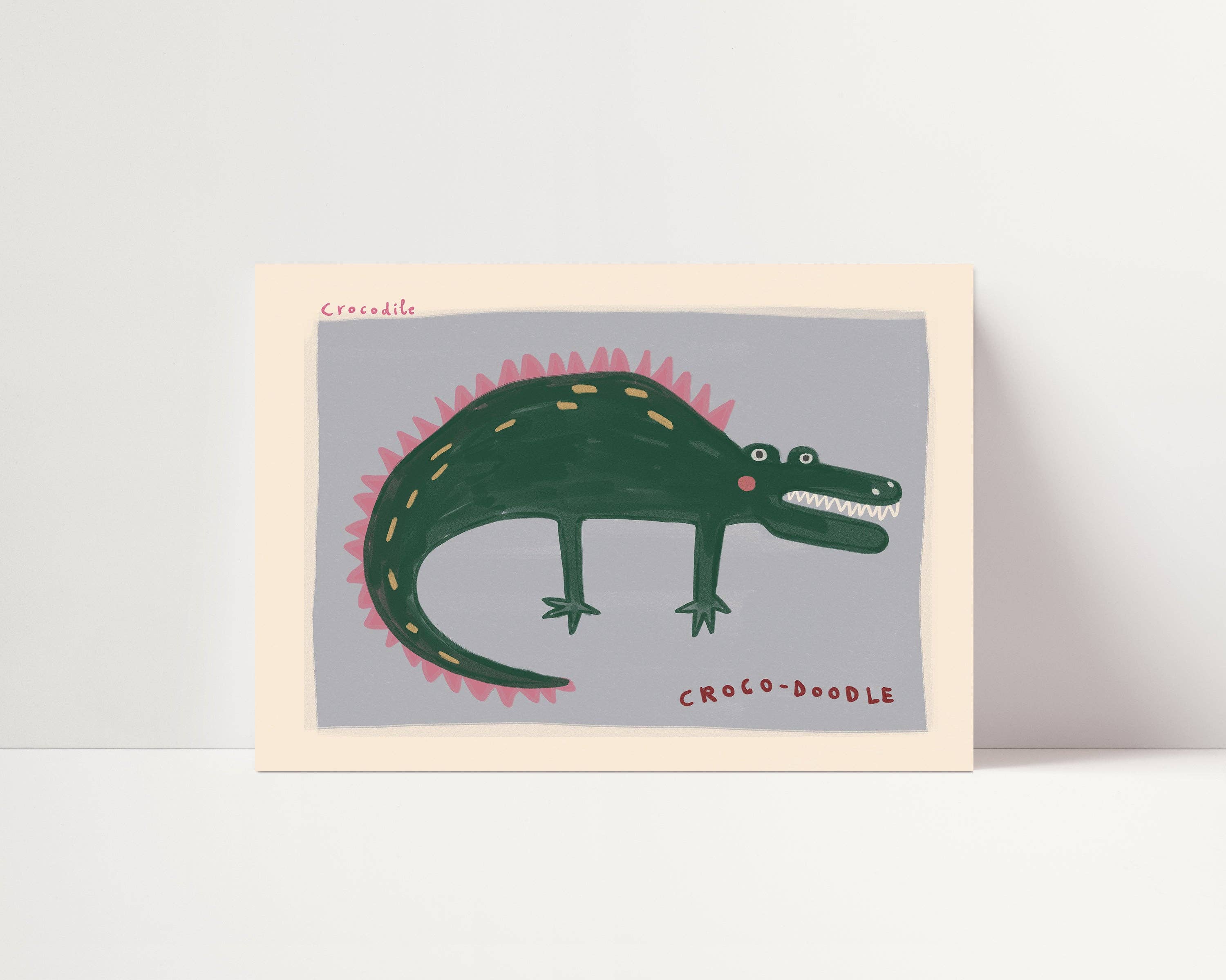 Nursery Print - Croco-doodle