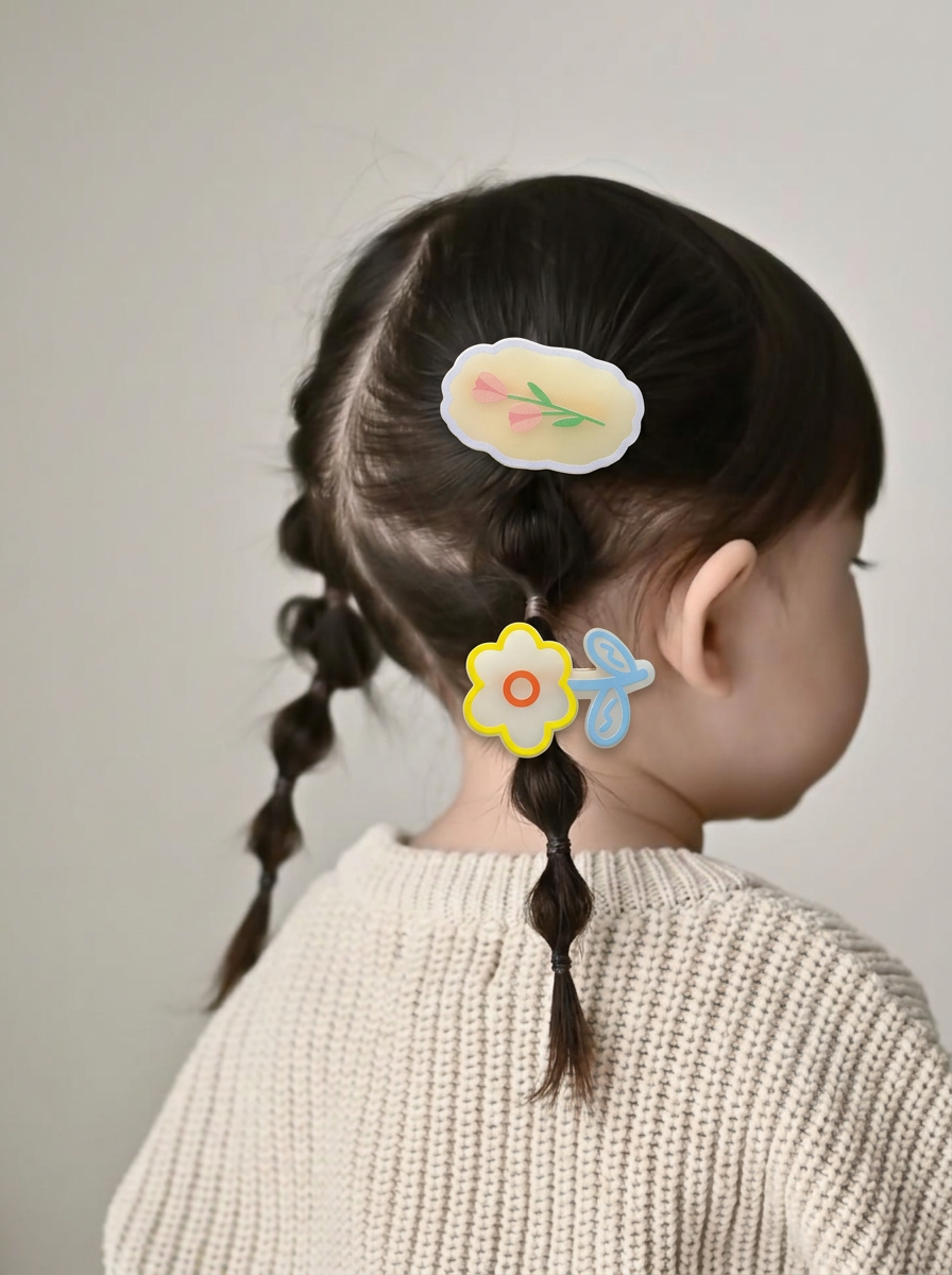 Kids Hair Clips - Cute Flower