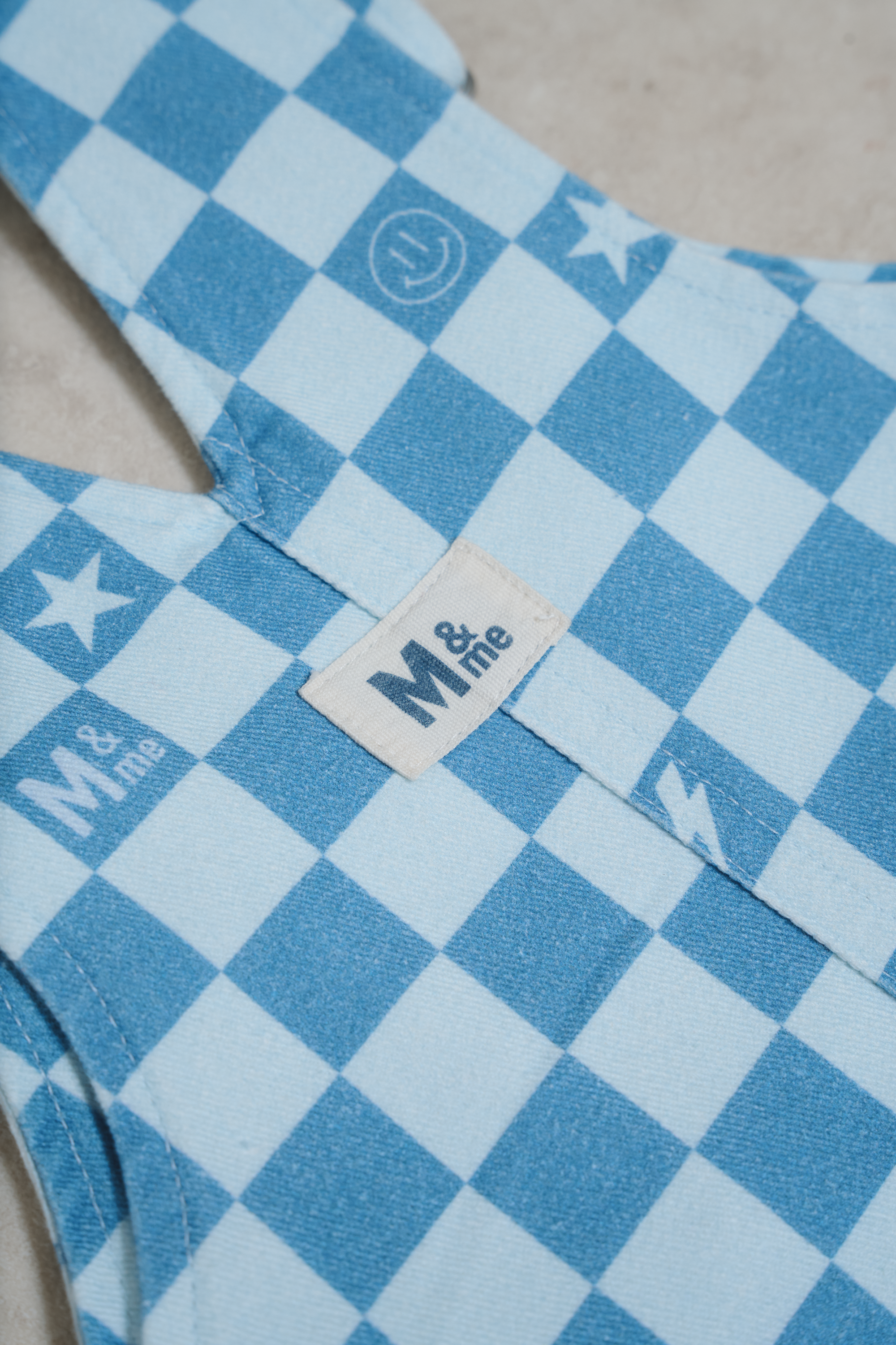 Myles & Me Dungarees - Willow Blue Check