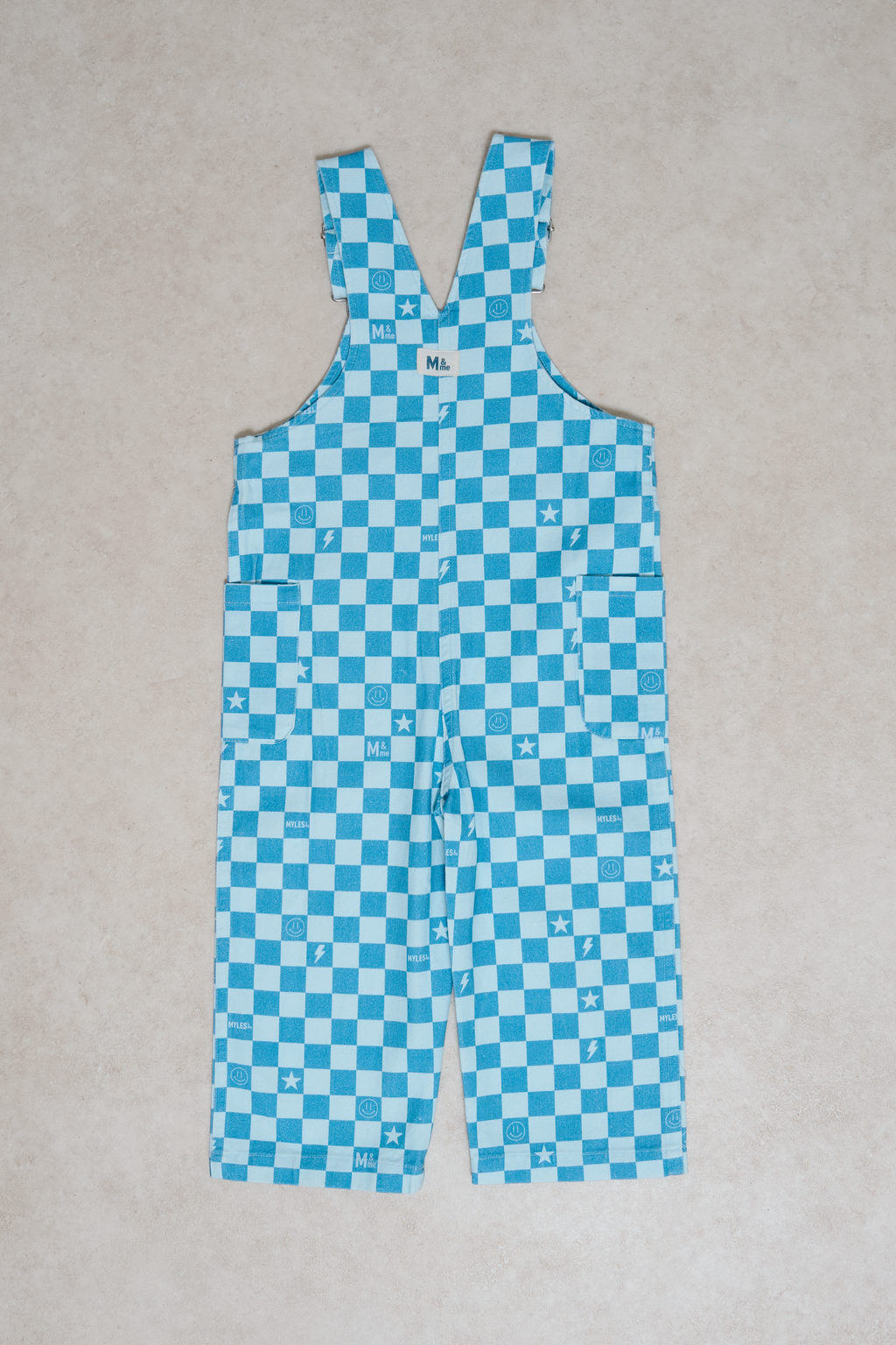 Myles & Me Dungarees - Willow Blue Check