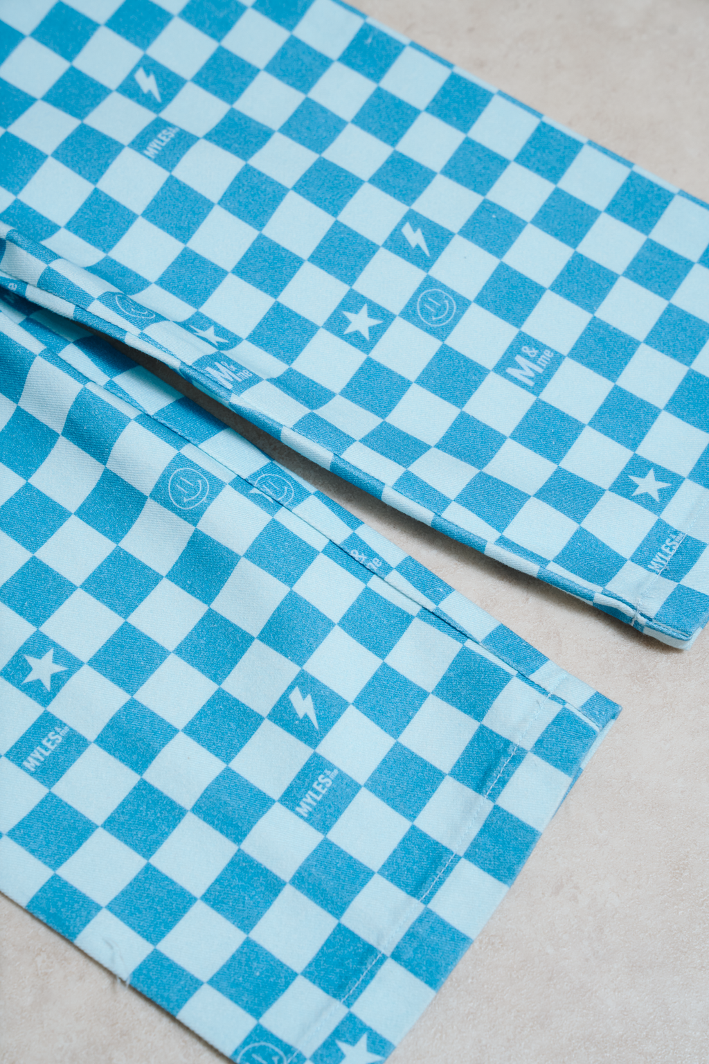 Myles & Me Dungarees - Willow Blue Check