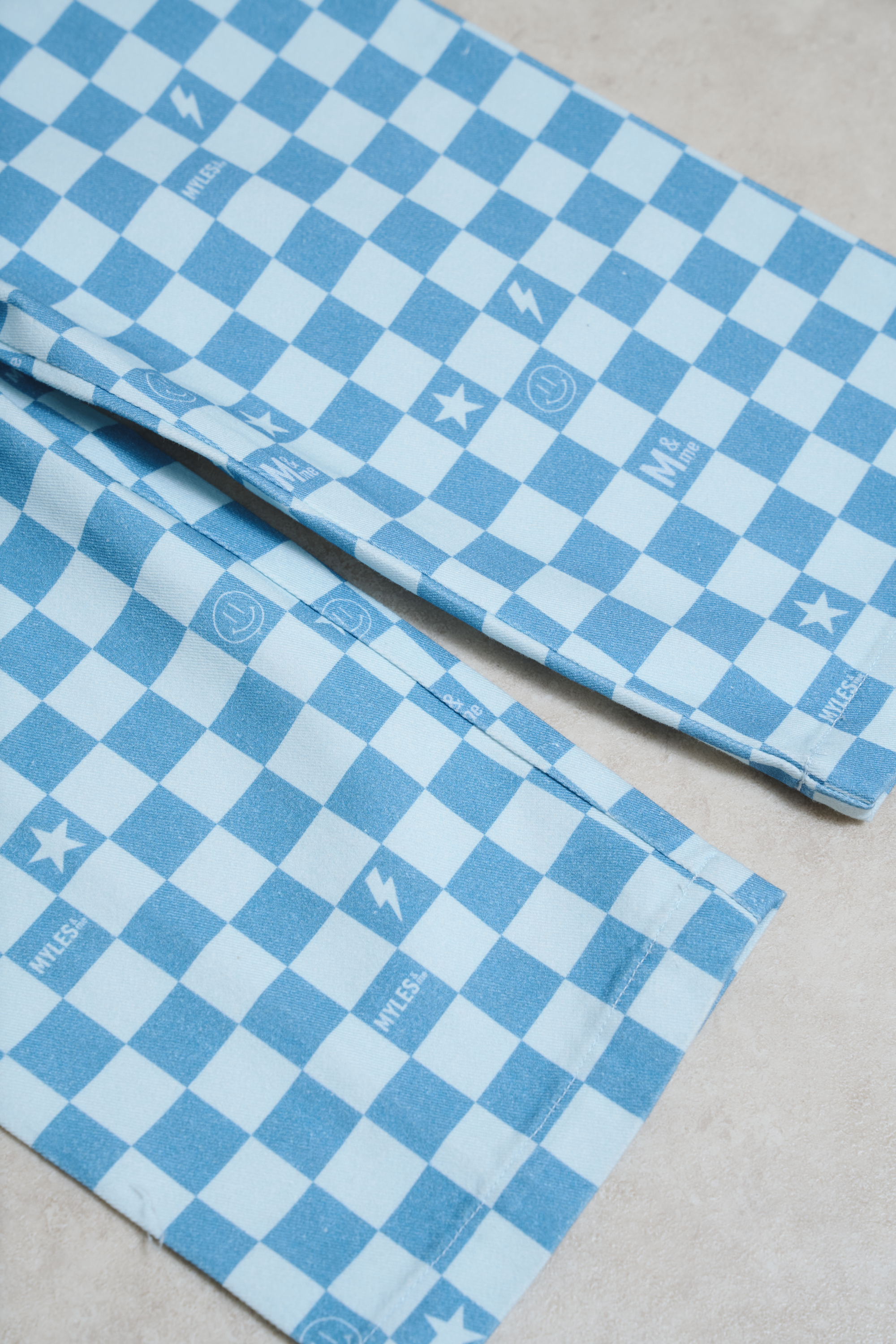 Myles & Me Dungarees - Willow Blue Check