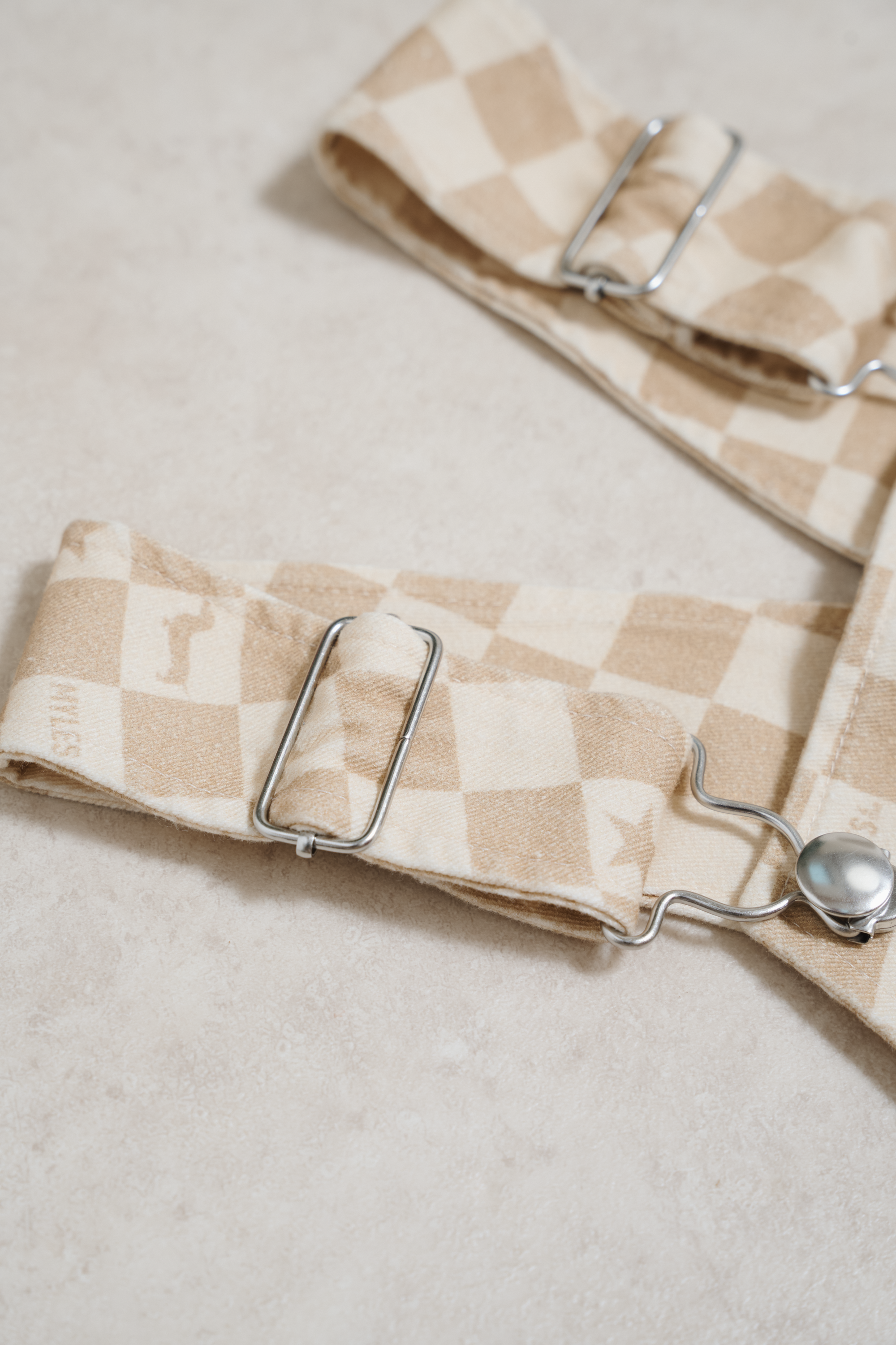 Myles & Me Dungarees - Sands Check
