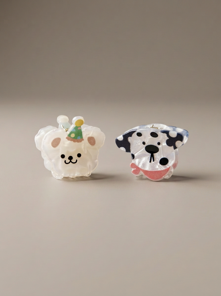 Kids Hair Clip - Dalmatian + Party Dog